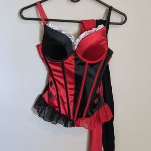 Harley Quinn corset and tights